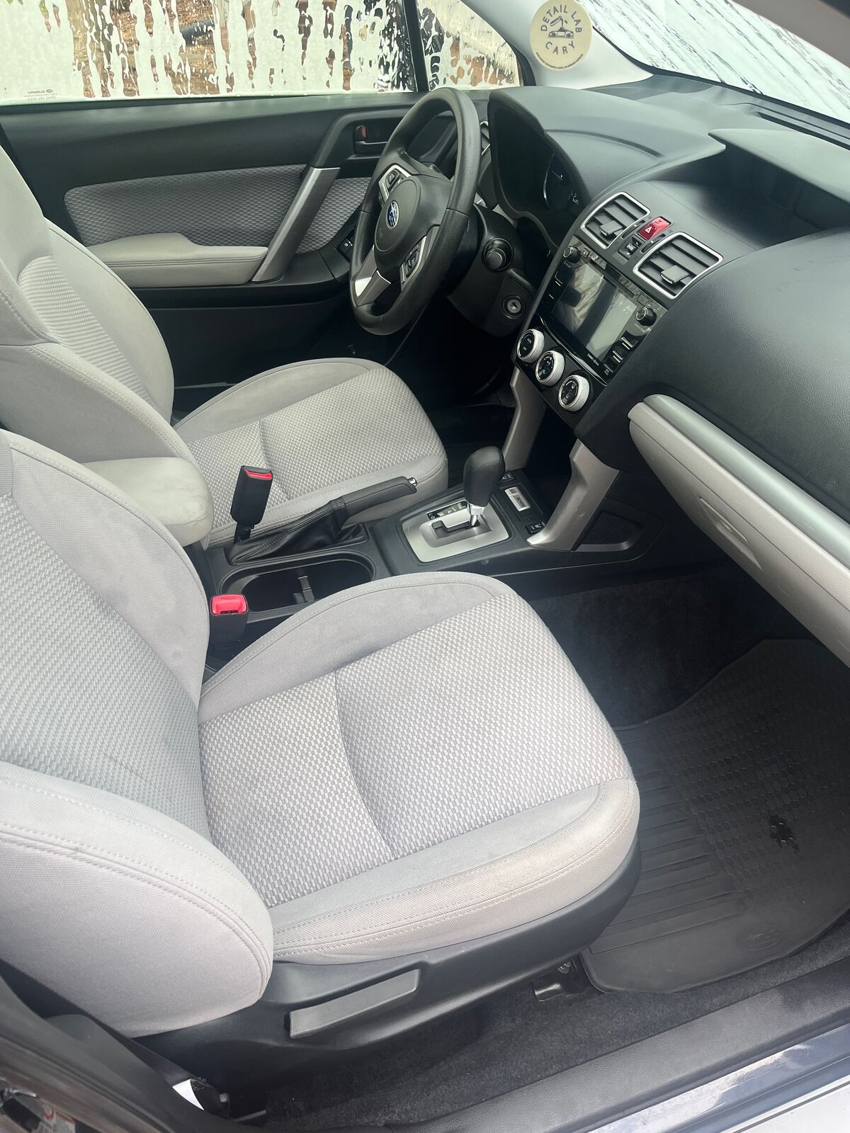 Clean seats after detailing